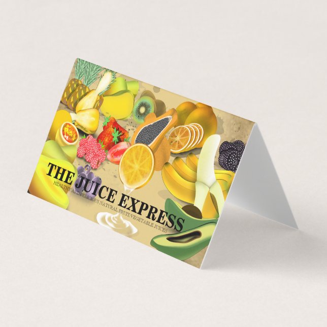 Nutritionist Health Coach Fruits Business Card  (Front)
