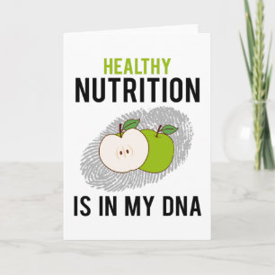 Nutritionist Healthy Nutrition Saying Gift Card