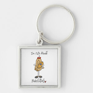 Nuts About Babysitting T-shirts and Gifts Key Ring