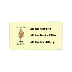 Nuts About Babysitting T-shirts and Gifts Label
