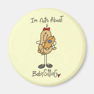 Nuts About Babysitting T-shirts and Gifts Magnet