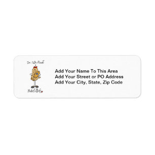 Nuts About Babysitting T-shirts and Gifts Return Address Label