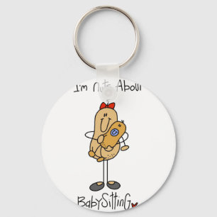 Nuts About Babysitting Tshirts and Gifts Key Ring