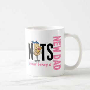 Nuts About Being A New Dad 1 (Pink) Coffee Mug