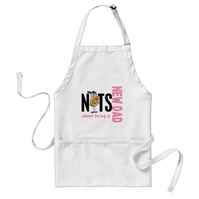 Nuts About Being A New Dad 1 (Pink) Standard Apron (Front)