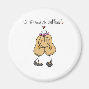 Nuts About Best Friend Magnet
