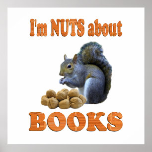 Nuts about Books Poster