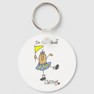 Nuts About Cheering T-shirts and Gifts Key Ring