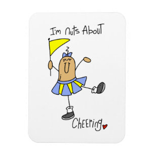 Nuts About Cheering T-shirts and Gifts Magnet