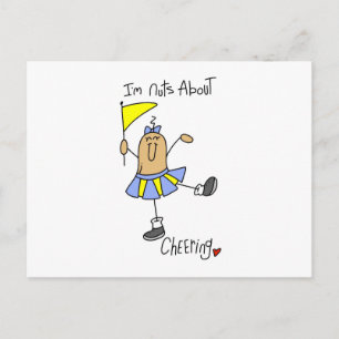 Nuts About Cheering T-shirts and Gifts Postcard