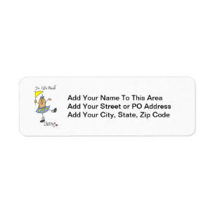 Nuts About Cheering T-shirts and Gifts Return Address Label