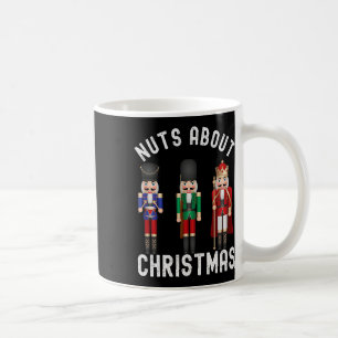 Nuts About Christmas Fun Pastel Christmas Nutcrack Coffee Mug