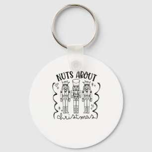 Nuts About Christmas Funny Christmas Nutcracker  Key Ring