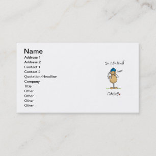 Nuts About Coaching T-shirts and Gifts Business Card