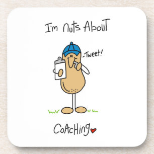 Nuts About Coaching T-shirts and Gifts Coaster
