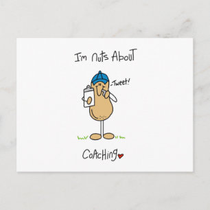 Nuts About Coaching T-shirts and Gifts Postcard