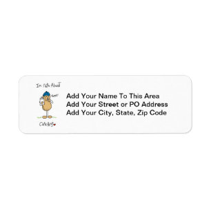 Nuts About Coaching T-shirts and Gifts Return Address Label
