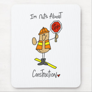 Nuts About Construction T-shirts and Gifts Mouse Pad