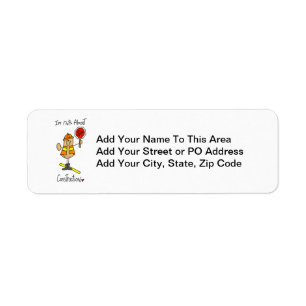 Nuts About Construction T-shirts and Gifts Return Address Label