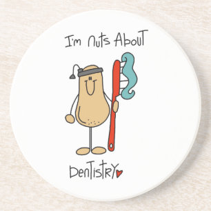 Nuts About Dentistry T-shirts and Gifts Coaster