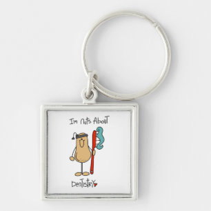 Nuts About Dentistry T-shirts and Gifts Key Ring