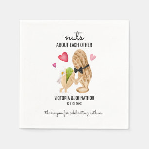 Nuts About Each Other Funny Napkin