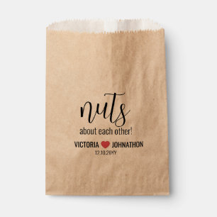 Nuts About Each Wedding Favour Bag