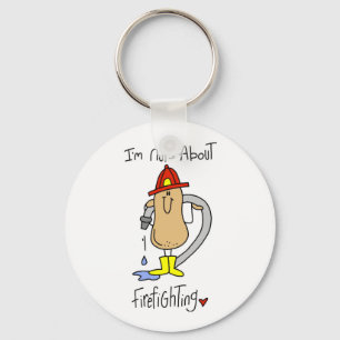 Nuts About Firefghting T-shirts and Gifts Key Ring