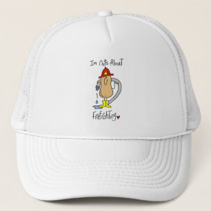 Nuts About Firefghting T-shirts and Gifts Trucker Hat