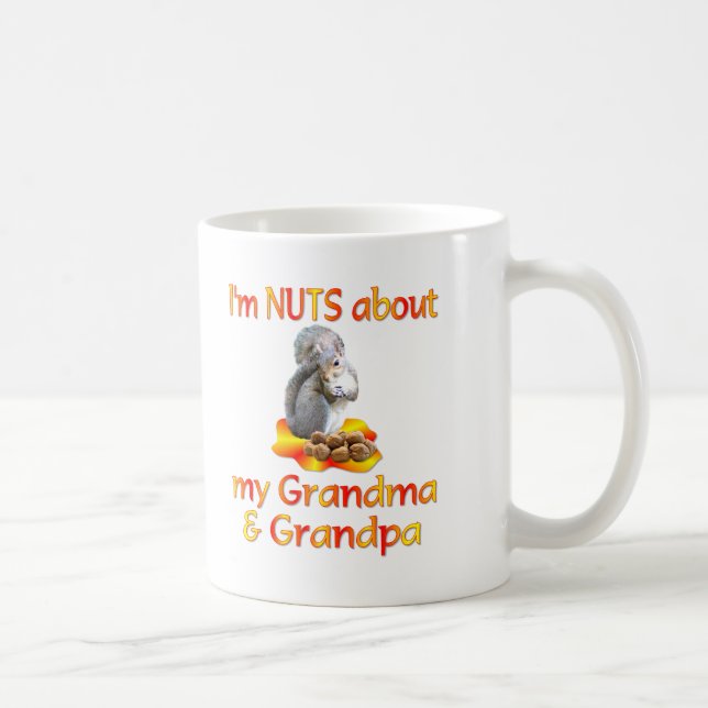 Nuts about Grandma & Grandpa Coffee Mug (Right)