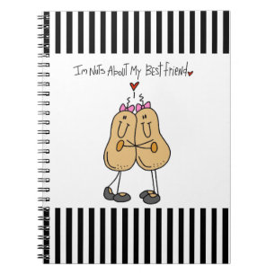 Nuts About My Best Friend T-shirts and Gifts Notebook