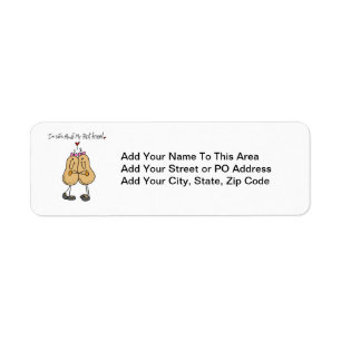 Nuts About My Best Friend T-shirts and Gifts Return Address Label