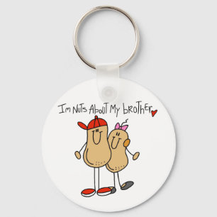 Nuts About My Brother T-shirts and Gifts Key Ring