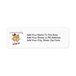 Nuts About My Brother T-shirts and Gifts Return Address Label