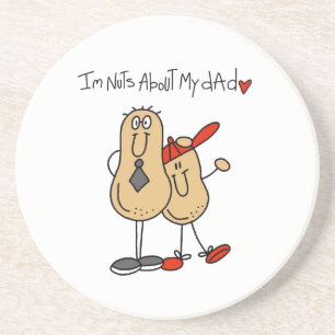 Nuts About My Dad T-shirts and Gifts Coaster