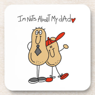 Nuts About My Dad T-shirts and Gifts Coaster
