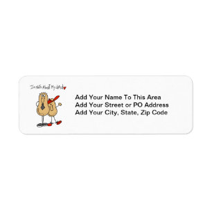 Nuts About My Dad T-shirts and Gifts Return Address Label