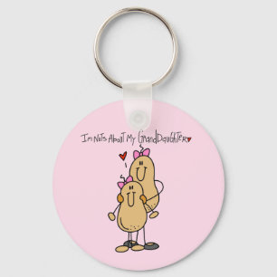Nuts About My Granddaughter T-shirts and Gifts Key Ring