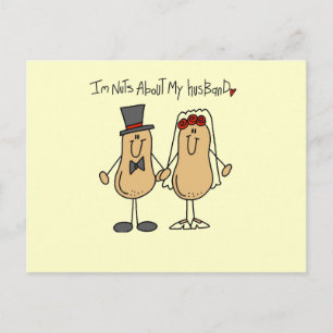 Nuts About My Husband T-shirts and Gifts Postcard