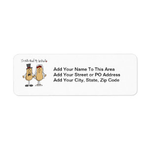 Nuts About My Husband T-shirts and Gifts Return Address Label
