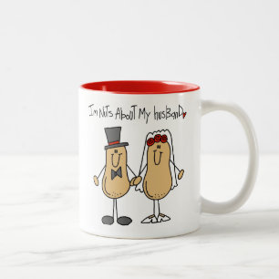 Nuts About My Husband T-shirts and Gifts Two-Tone Coffee Mug
