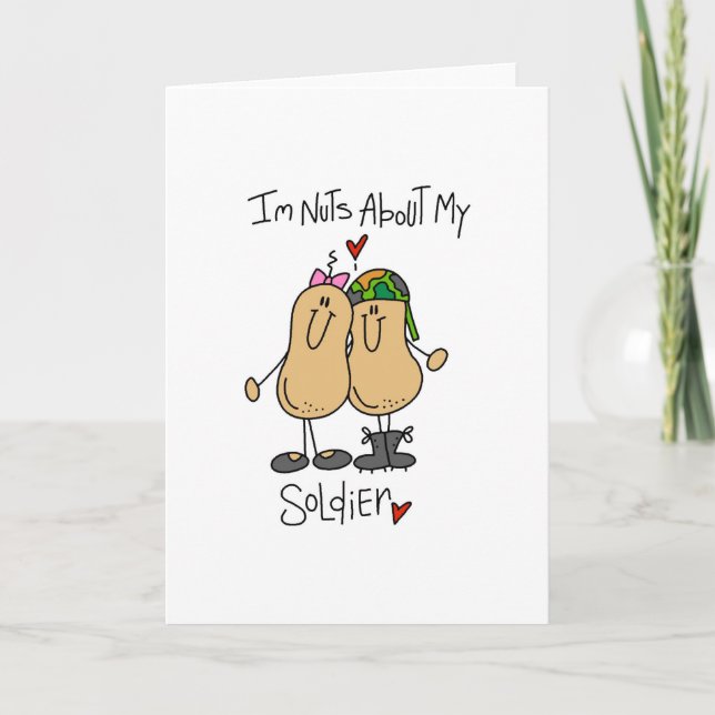 Nuts About My Soldier Card (Front)