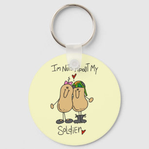 Nuts About My Soldier T-shirts and Gifts Key Ring