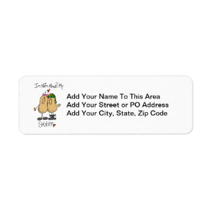 Nuts About My Soldier T-shirts and Gifts Return Address Label