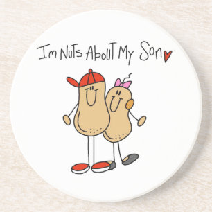 Nuts About My Son T-shirts and Gifts Coaster