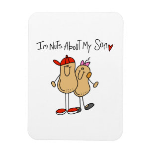 Nuts About My Son T-shirts and Gifts Magnet