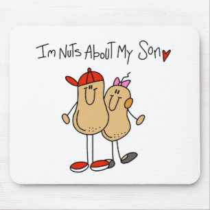 Nuts About My Son T-shirts and Gifts Mouse Pad