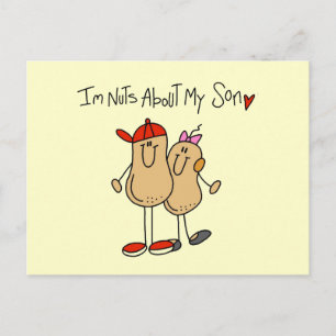 Nuts About My Son T-shirts and Gifts Postcard