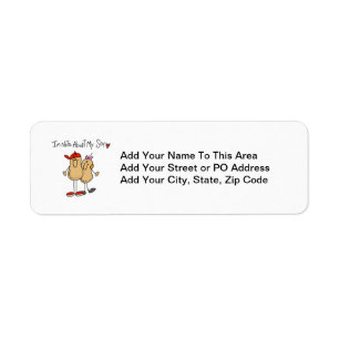 Nuts About My Son T-shirts and Gifts Return Address Label
