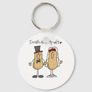 Nuts About My Wife T-shirts and Gifts Key Ring